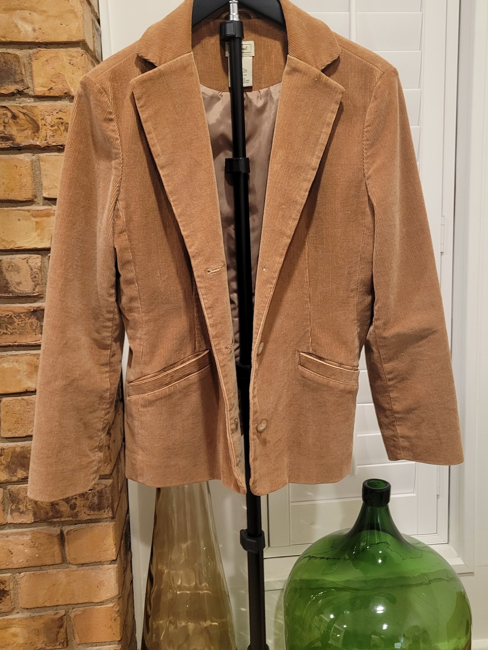 L.L. Bean Women's Camel Brown Corduroy Blazer